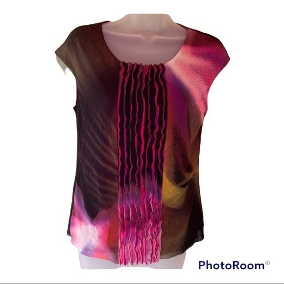 Vivienne Tam Sleeveless Top, Size Large - Picture 1 of 5